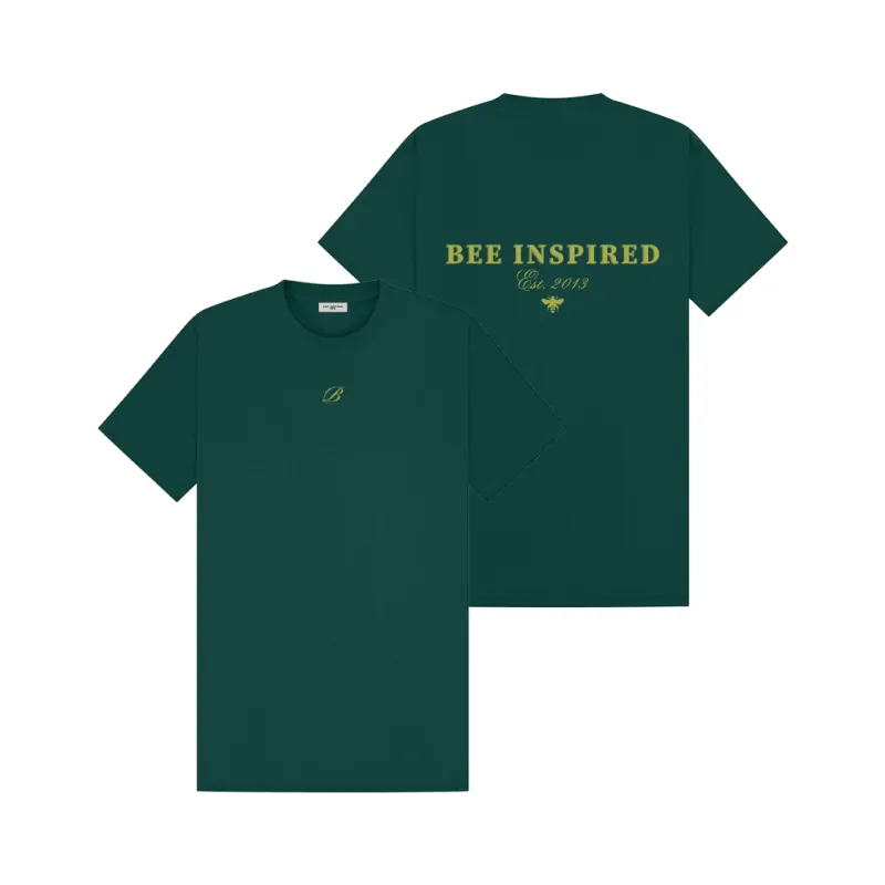 Isla T-Shirt - Forest Green Relaxed Fit made by be inspired