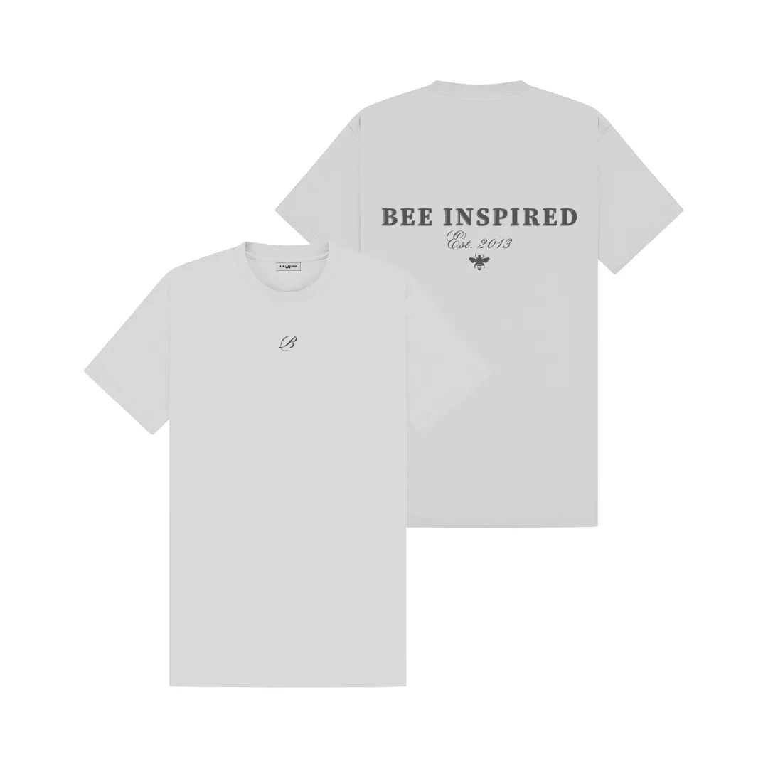 Isla T-Shirt - Light Grey Relaxed Fit sold by be inspired