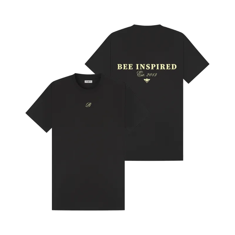 Isla T-Shirt - Black Relaxed Fit made by be inspired
