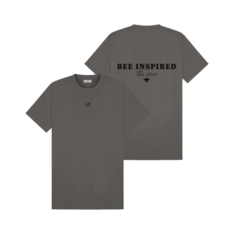 Isla T-Shirt - Charcoal Relaxed Fit made by be inspired