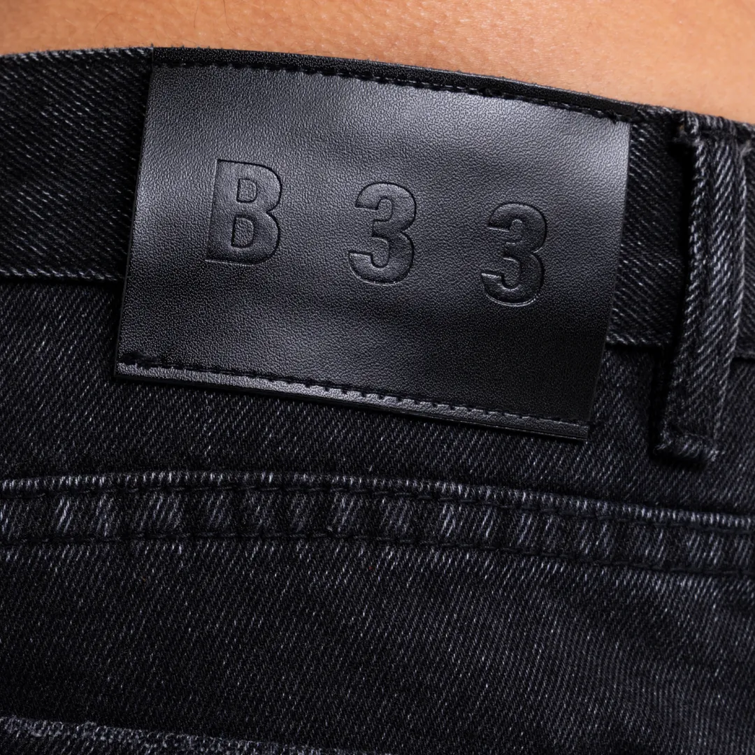 Garnacho Jean Shorts - Washed Black sold by be inspired product image thumbnail 4