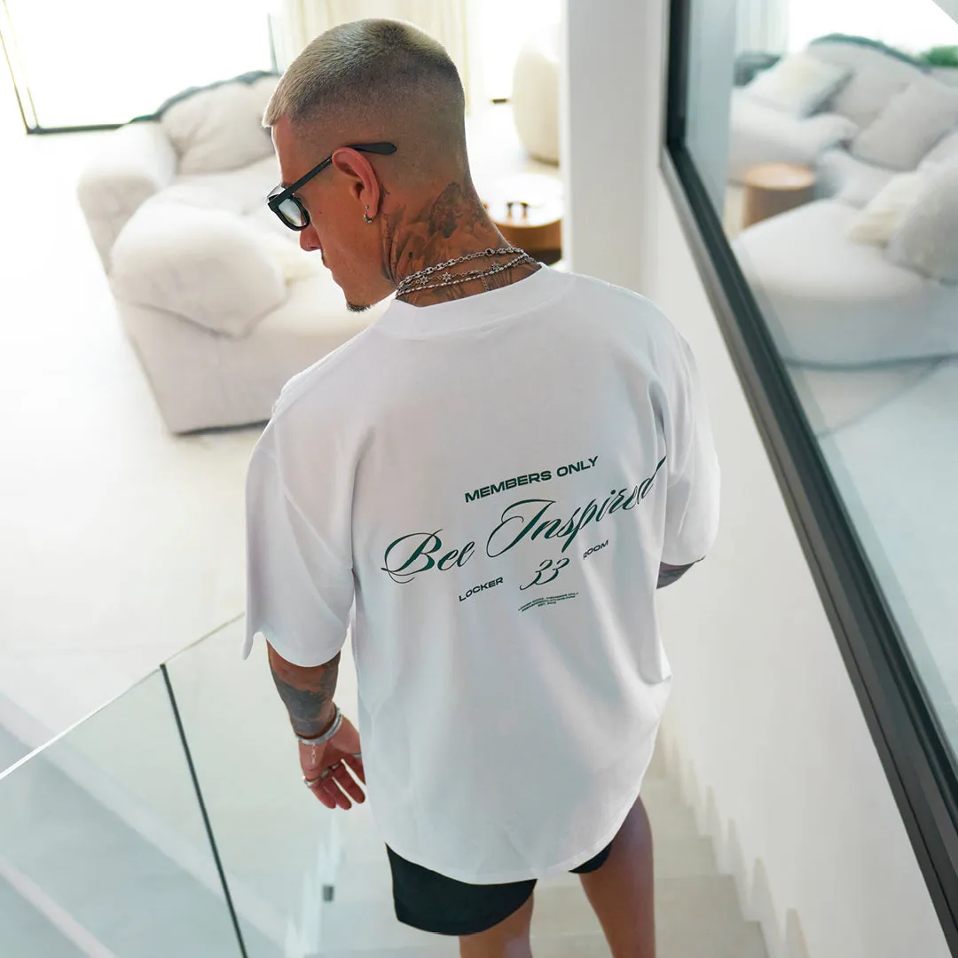 Team T-Shirt - White/Green sold by be inspired product image thumbnail 2