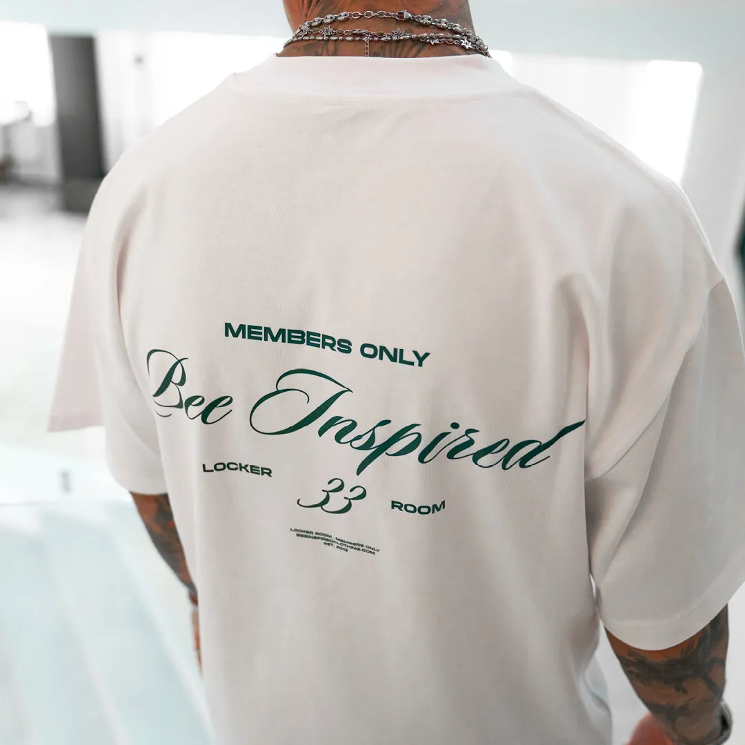 Team T-Shirt - White/Green sold by be inspired product image thumbnail 4