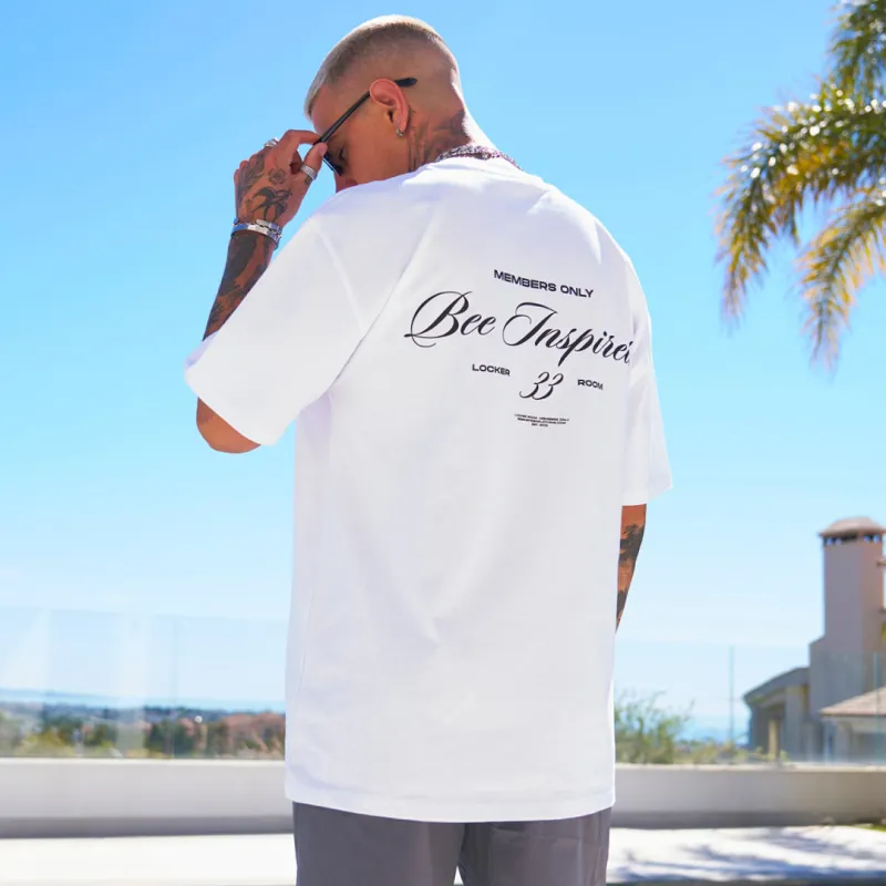 Team T-Shirt - White/Black made by be inspired