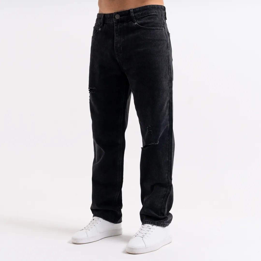 Garnacho Relaxed Jeans - Washed Black sold by be inspired product image thumbnail 3