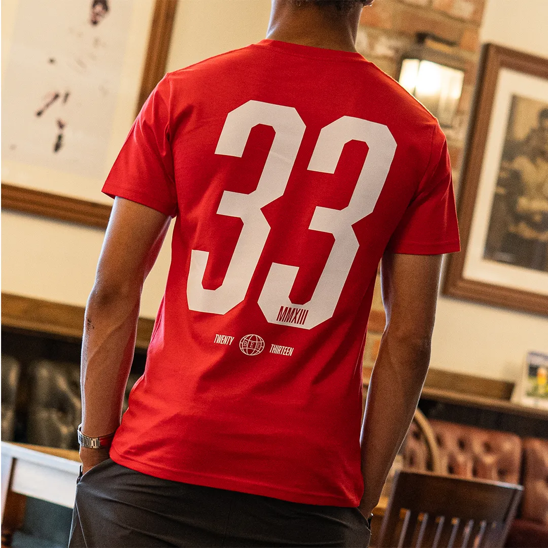 England World Cup Away T-Shirt - Red/White sold by be inspired product image thumbnail 4