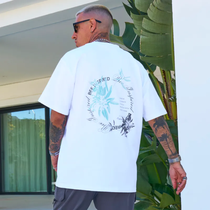 Kimmich Oversized T-Shirt - White made by be inspired