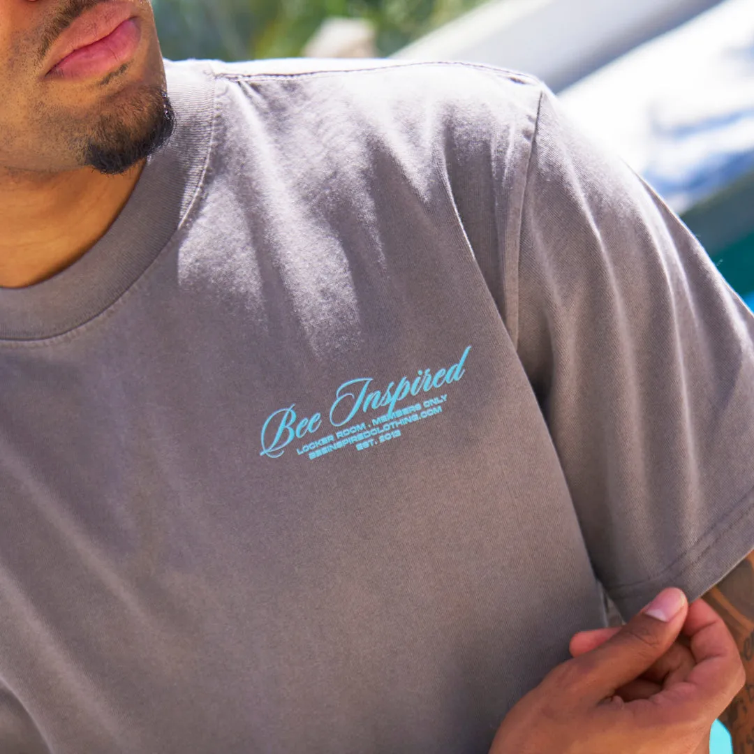 Team Oversized T-Shirt - Faded Grey/Blue sold by be inspired product image thumbnail 4