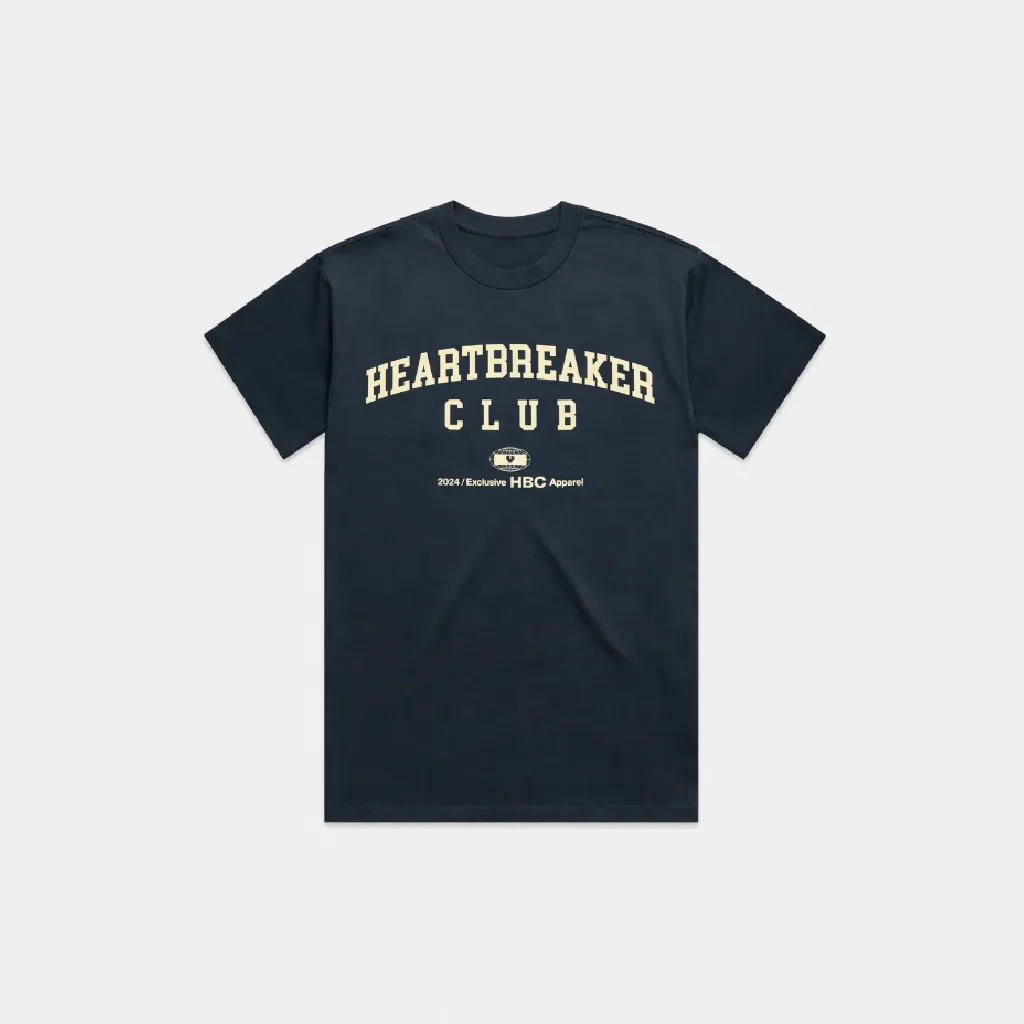 Heartbreaker Club T-Shirt - Navy sold by be inspired product image thumbnail 3