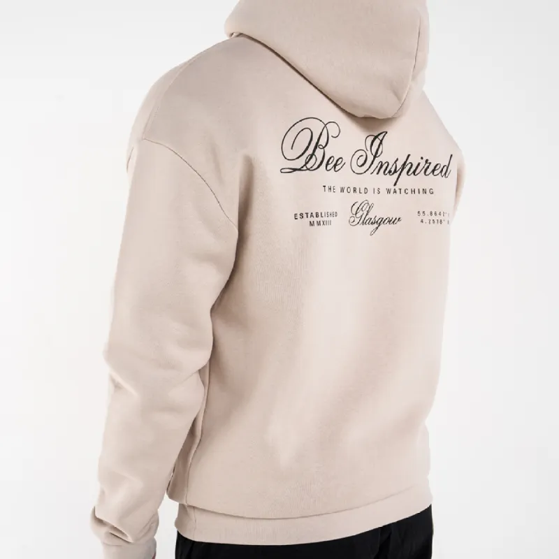 Olise Hoodie - Cement sold by be inspired