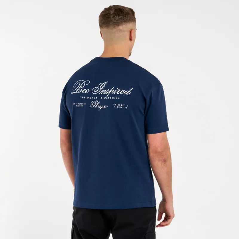 Olise T-Shirt - Navy sold by be inspired