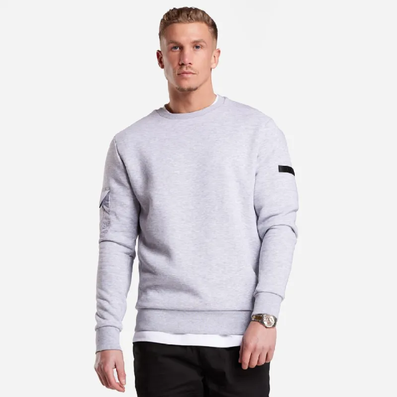 Jordan Crew Sweater - Grey Marl sold by be inspired
