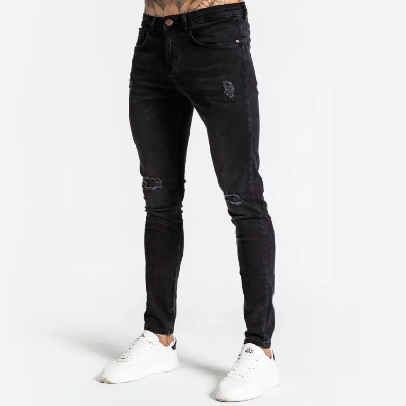 Niven Slim Fit Jeans - Black sold by be inspired
