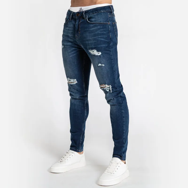 Tanser Relaxed Fit Jeans - Dark Blue sold by be inspired