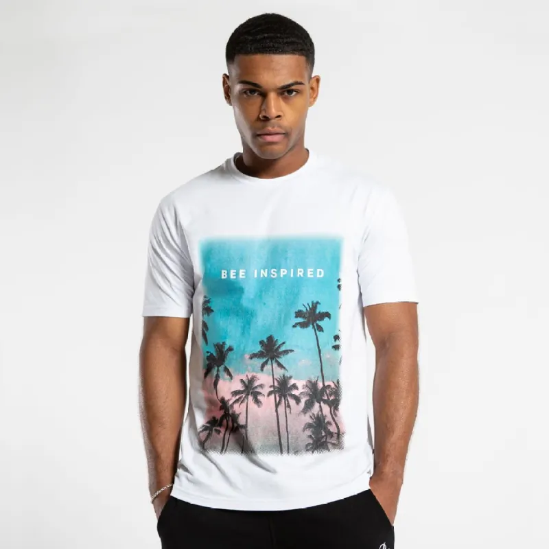 Montoya Regular Fit T-Shirt - White sold by be inspired