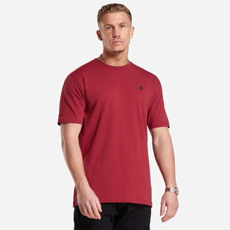 Signature Regular Fit T-Shirt - Deep Red sold by be inspired