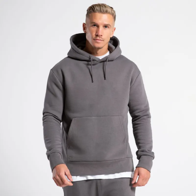 Minimal Overhead Hoodie - Graphite sold by be inspired