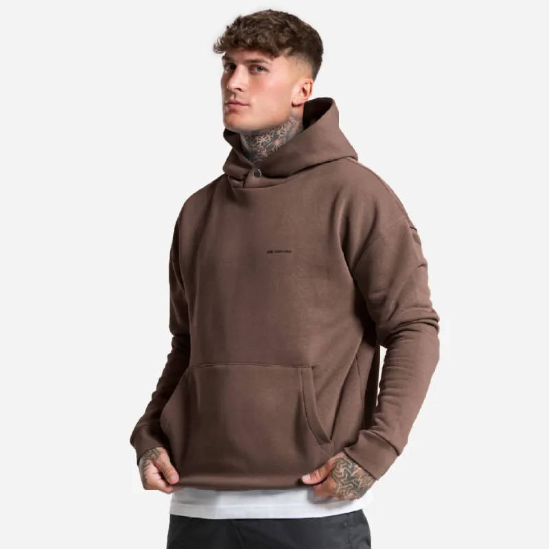 Diallo Relaxed Hoodie - Brown sold by be inspired