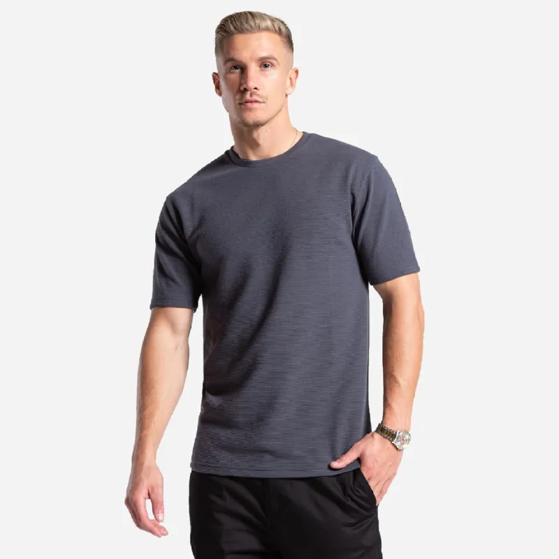 Rowe T-Shirt - Charcoal sold by be inspired