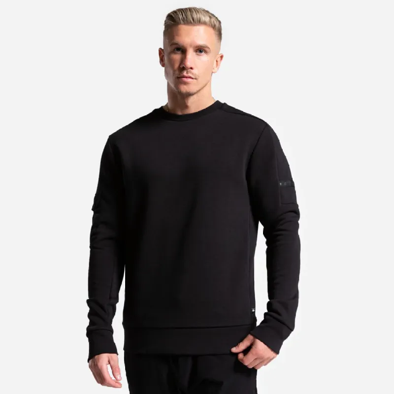 Jordan Crew Sweater - Black sold by be inspired