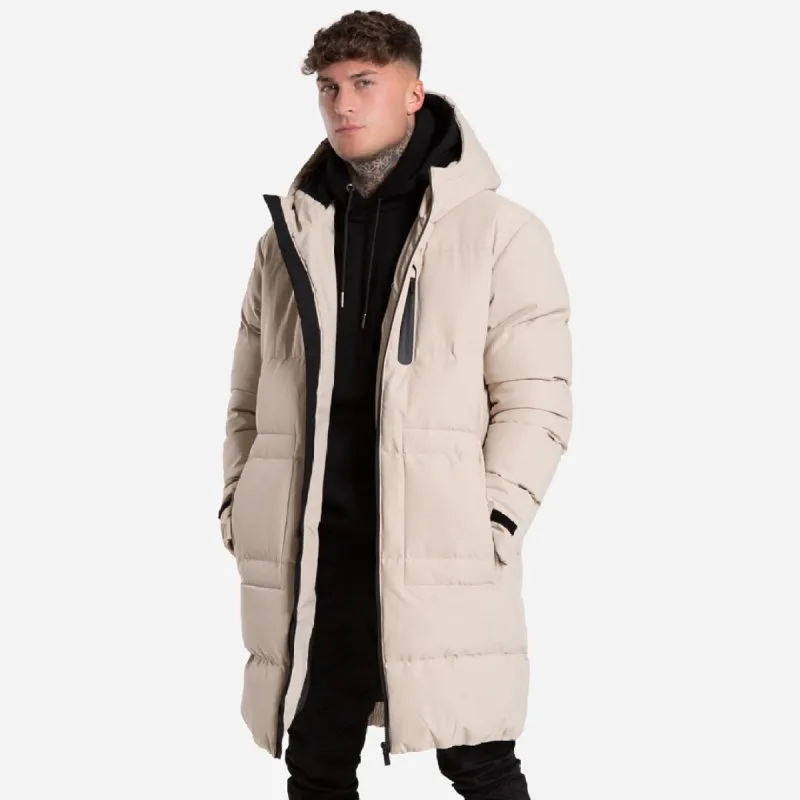 Merge Longline Jacket - Sand sold by be inspired