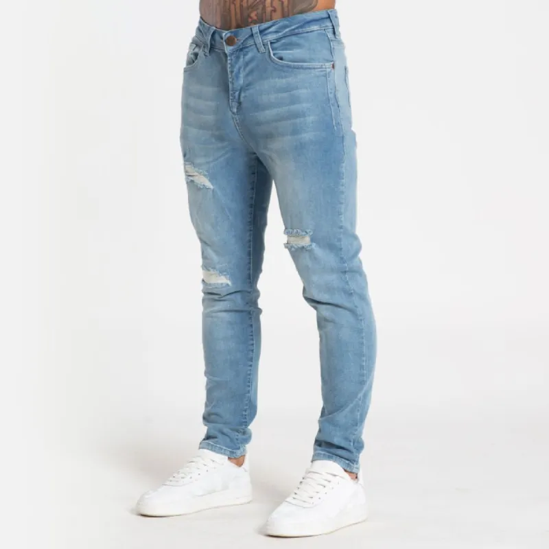 Alvaro Relaxed Fit Jeans - Light Blue sold by be inspired