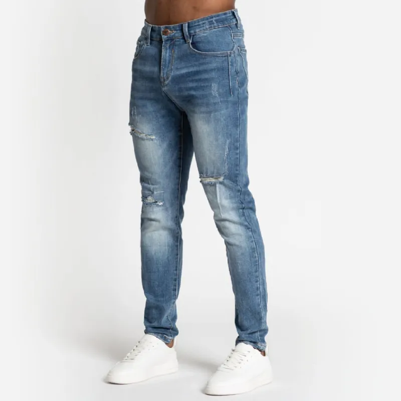Alvaro Relaxed Fit Jeans - Mid Blue sold by be inspired