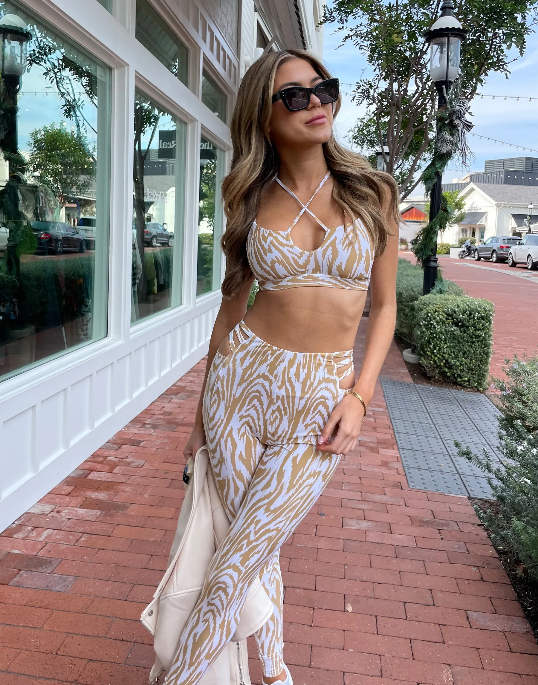 Adonia Sports Bra - Wood sold by Beach Bunny product image thumbnail 4