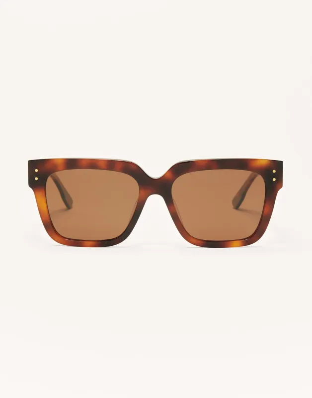Brunch Time Sunglasses by Z Supply - Brown Tortoise sold by Beach Bunny