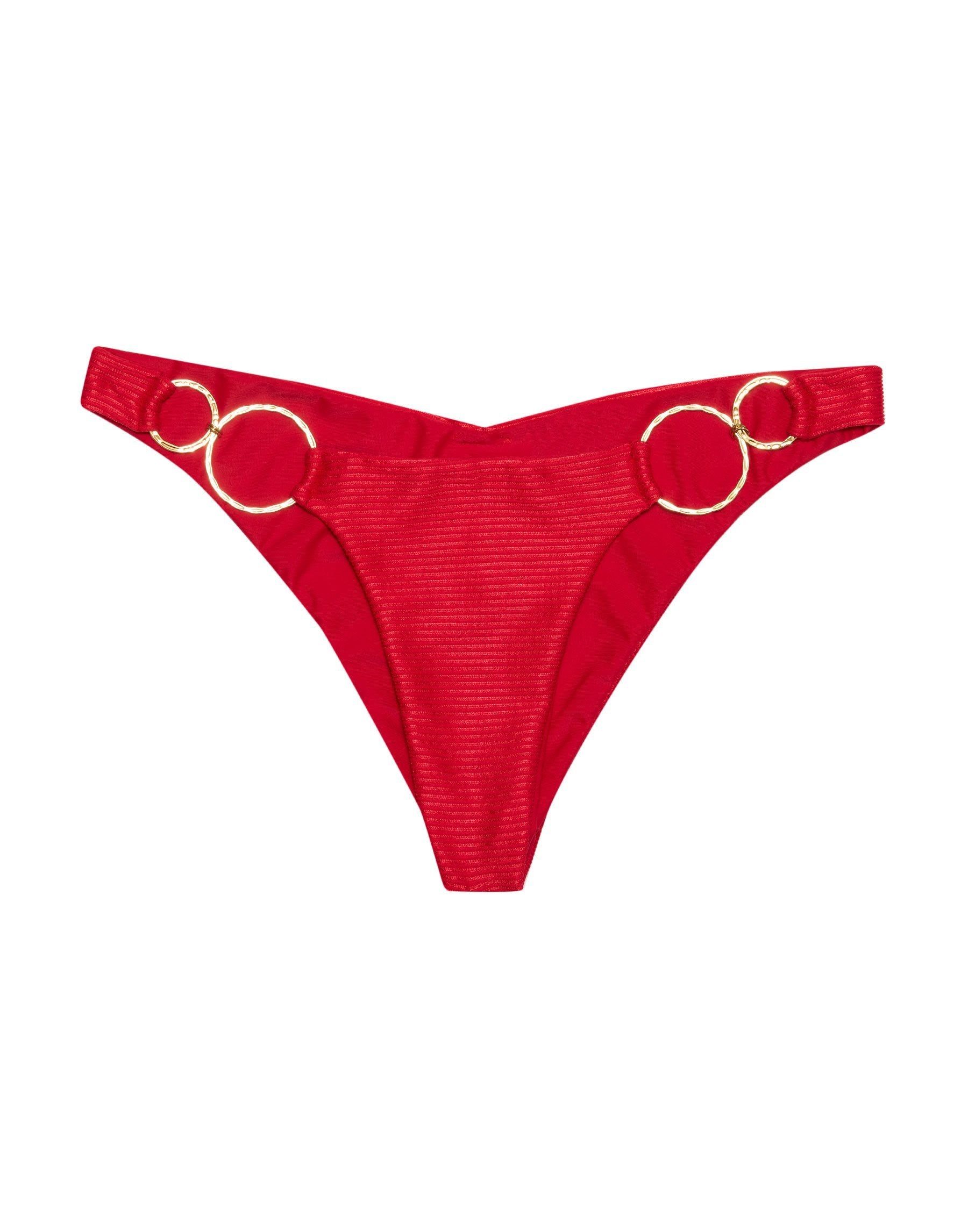 Nadia Midi Bottom - Red Rib sold by Beach Bunny product image thumbnail 3