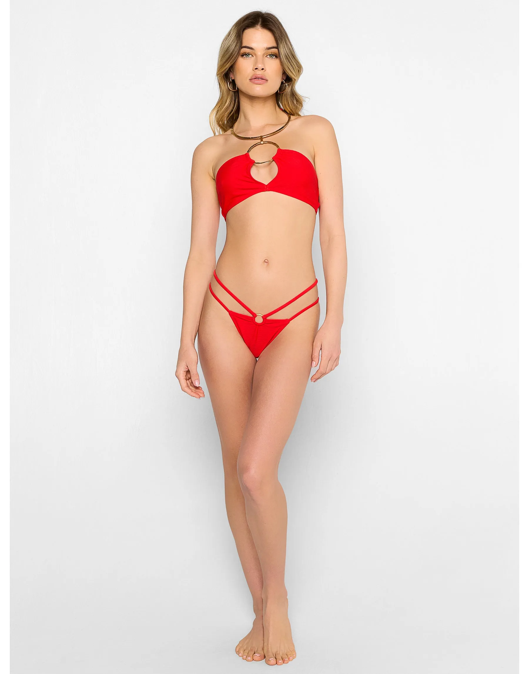 Simone Tango Bottom - Red sold by Beach Bunny product image thumbnail 2
