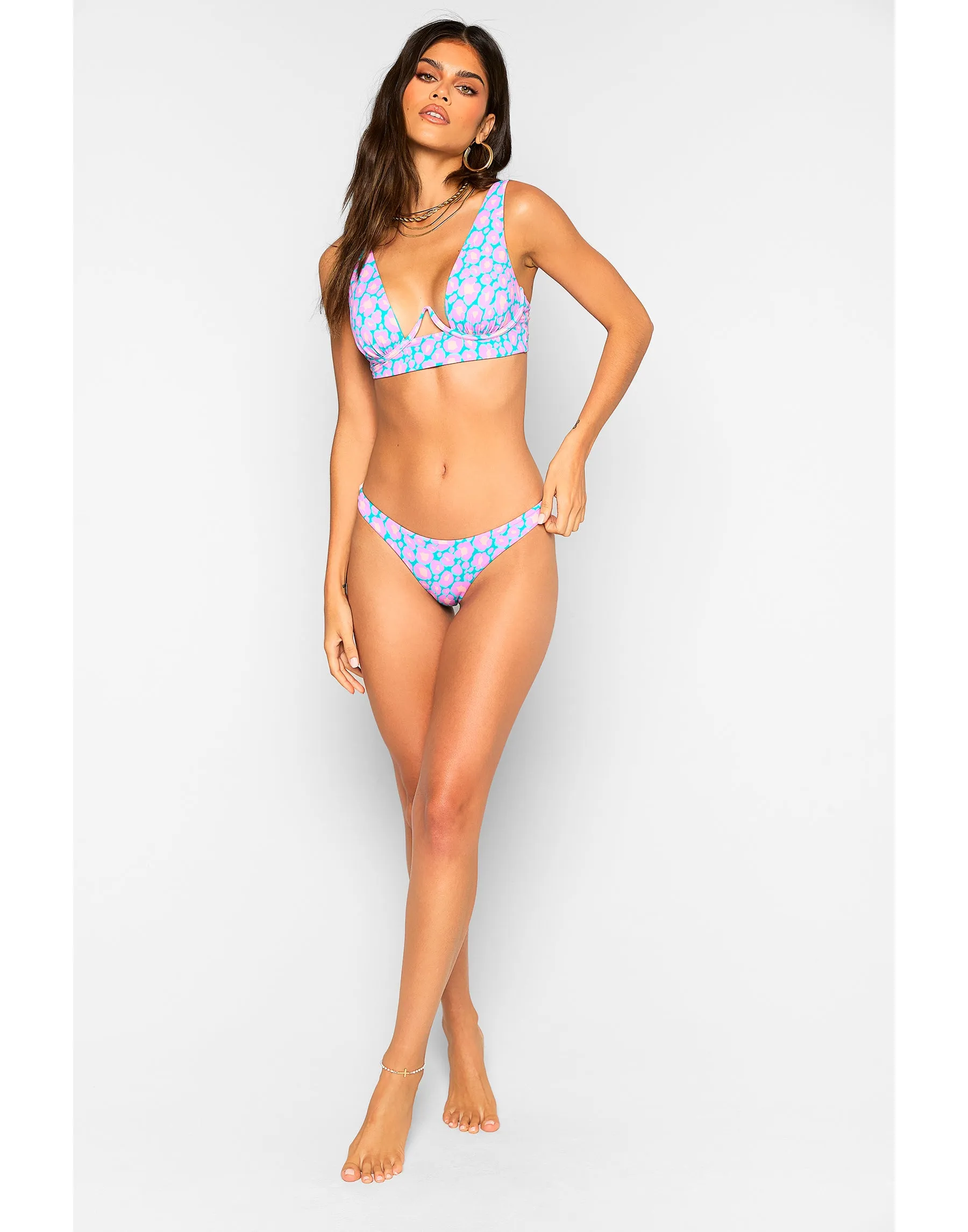 Angela Skimpy Bottom - Pink Multi Leopard sold by Beach Bunny product image thumbnail 2