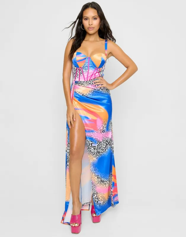 Island Love Maxi Dress by Summer Haus - Multi sold by Beach Bunny