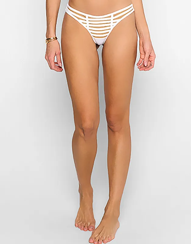 Hard Summer Tango Bottom - White sold by Beach Bunny
