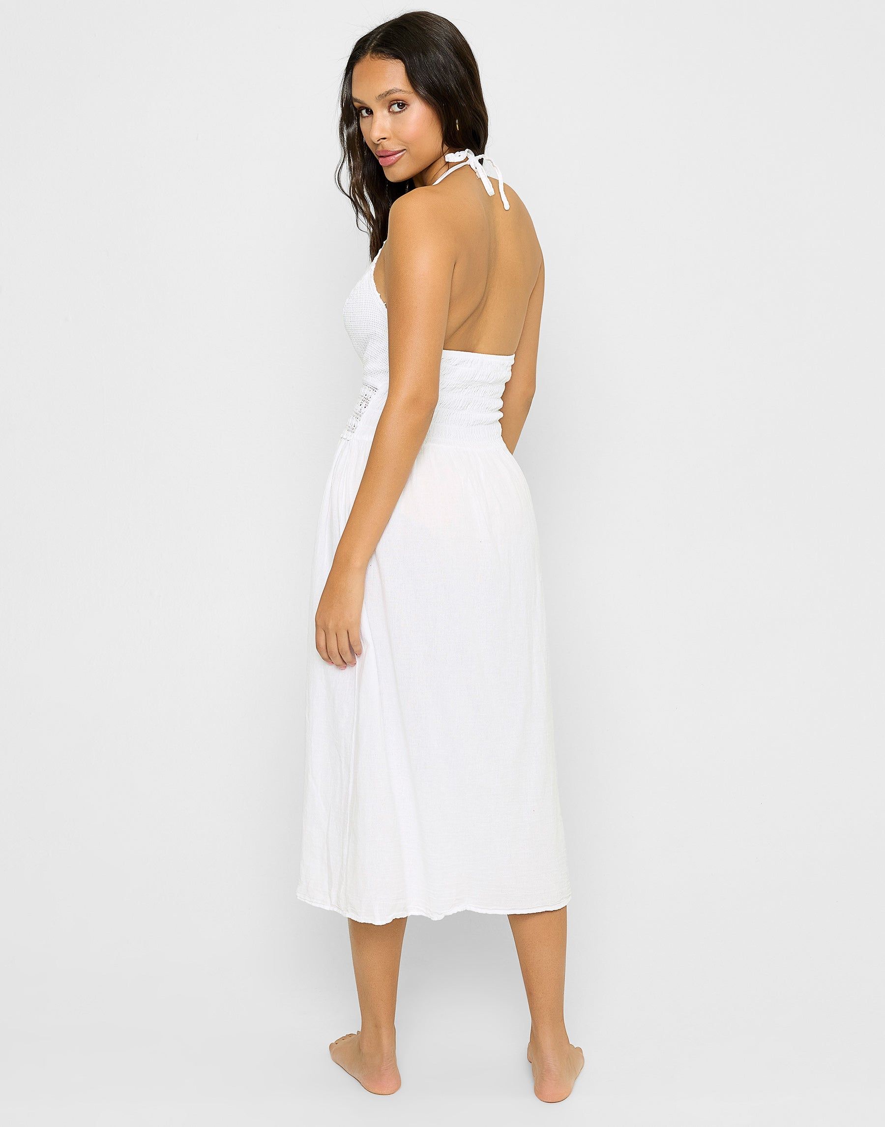 Dana Midi Dress - White sold by Beach Bunny product image thumbnail 2