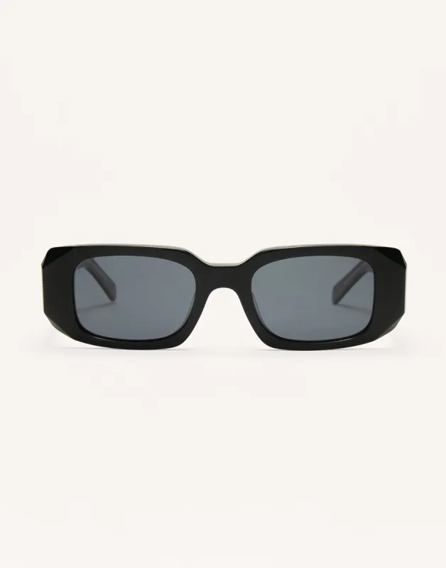 Off Duty Sunglasses by Z Supply - Polished Black made by Z Supply