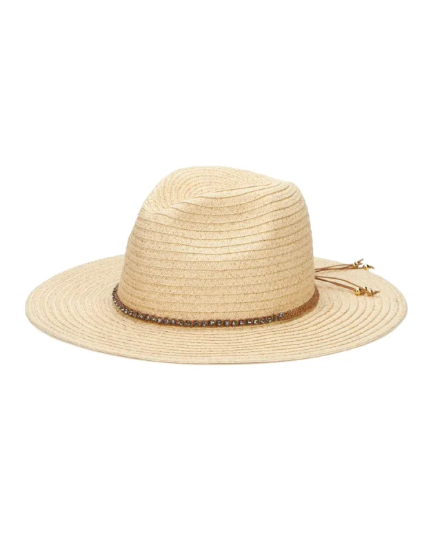 Paperbraid Panama Fedora with Braided Diamond Band by San Diego Hat Company - Natural made by San Diego Hat Company