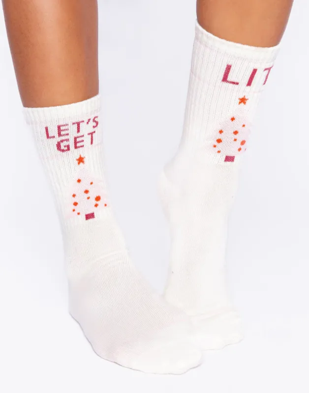 Fun Socks by P.J. Salvage - Snow sold by Beach Bunny