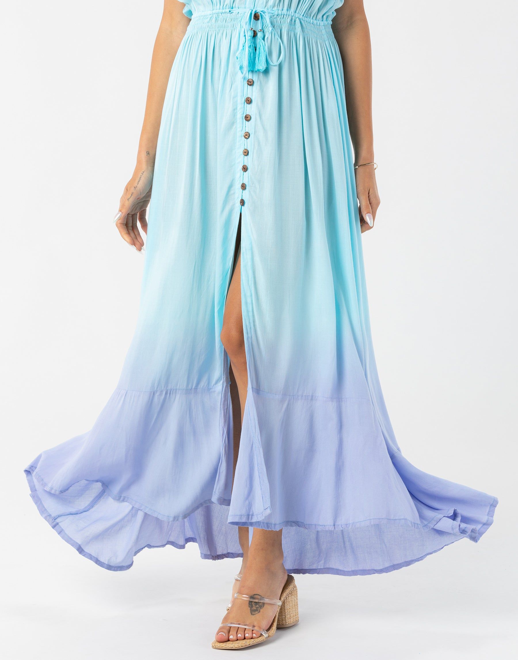 Ryden Maxi Dress by Tiare Hawaii - Aqua Lavender Ombre sold by Beach Bunny product image thumbnail 3