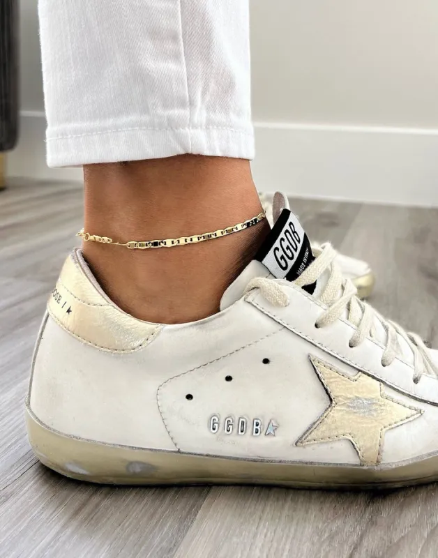 Octavia Anklet by Sahira Jewelry Design - Gold sold by Beach Bunny