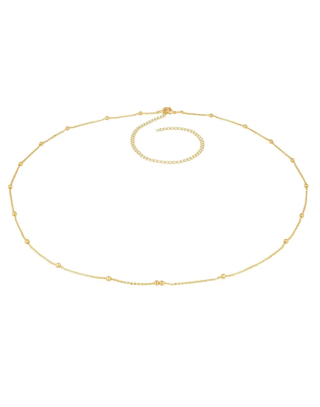 Luli Bead Belly Chain by Sahira Jewelry Design - Gold sold by Beach Bunny