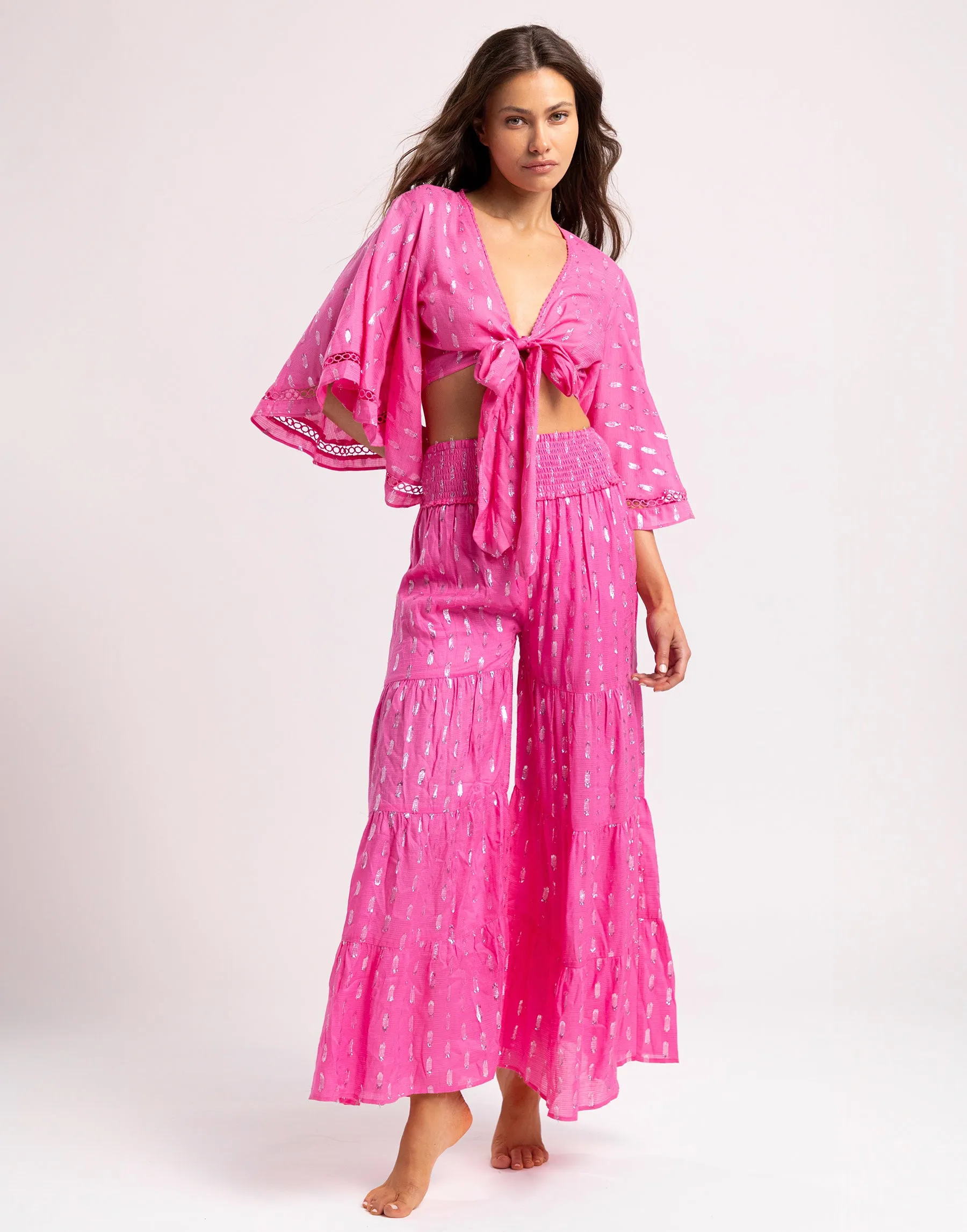 Astrid Crop - Pink sold by Beach Bunny product image thumbnail 3