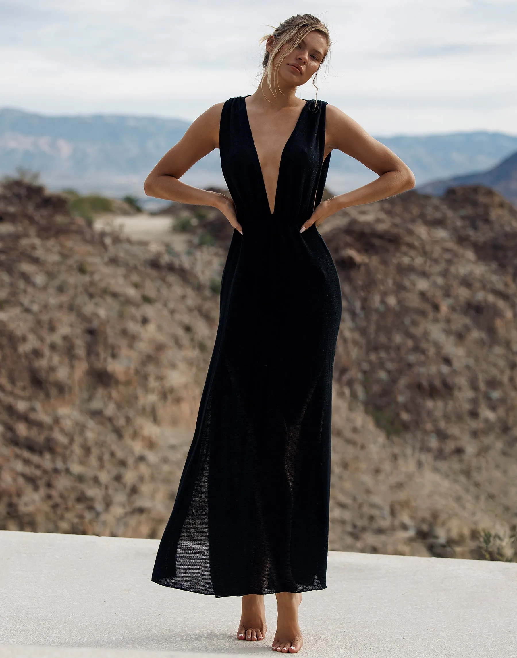 Annika Maxi Dress - New Black sold by Beach Bunny product image thumbnail 3
