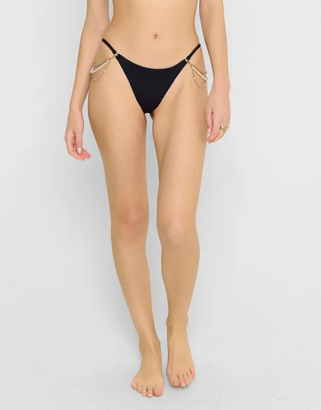 Cody Skimpy Bottom - Black made by Beach Bunny