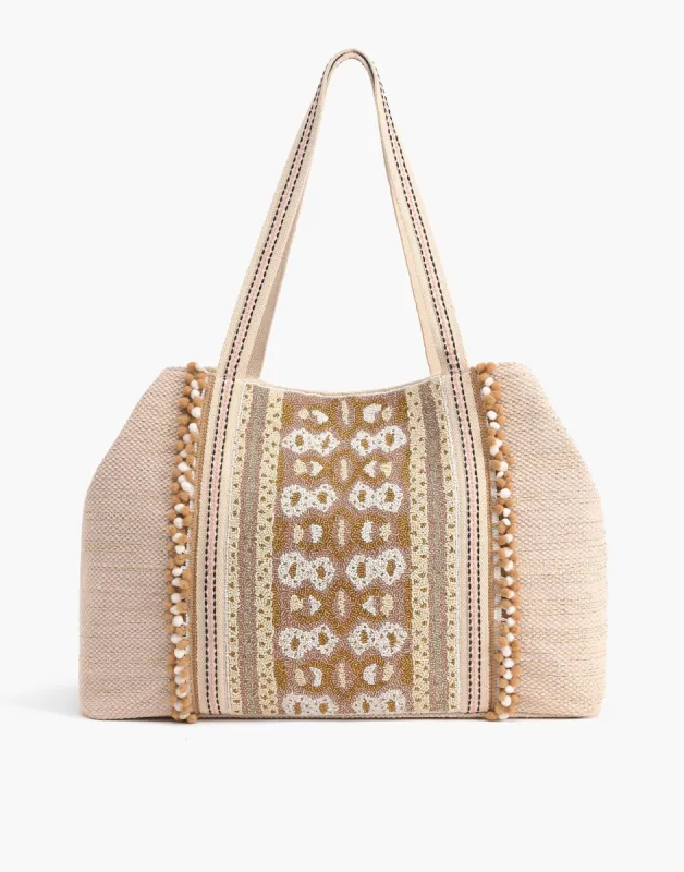 Wild Nights Embellished Tote by America & Beyond - Gold sold by Beach Bunny