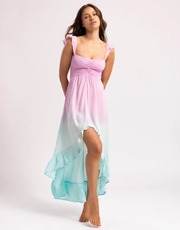 Brooklyn Maxi Dress by Tiare Hawaii - Pink Aqua Ombre made by Tiare Hawaii