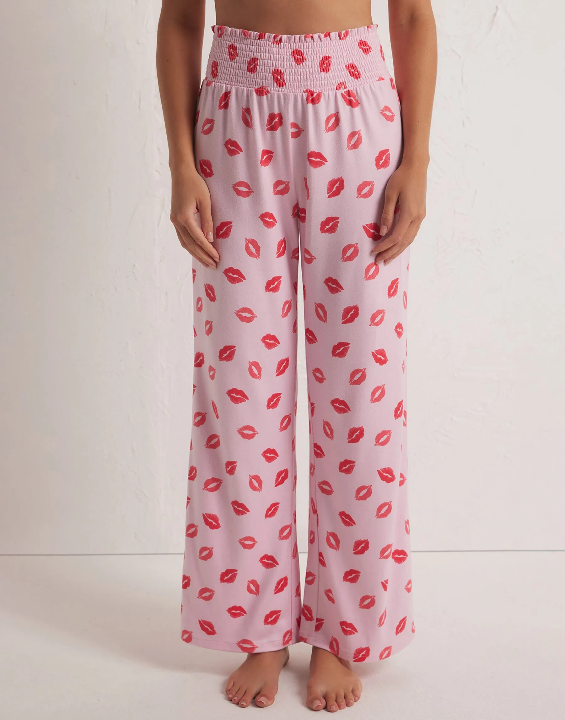 Dawn Kisses Pant by Z Supply - Cotton Candy sold by Beach Bunny