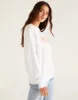 Vintage Palm Sweatshirt by Z Supply - White sold by Beach Bunny