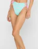 Maeven High Waist Bottom - Blue Ditsy Shell sold by Beach Bunny