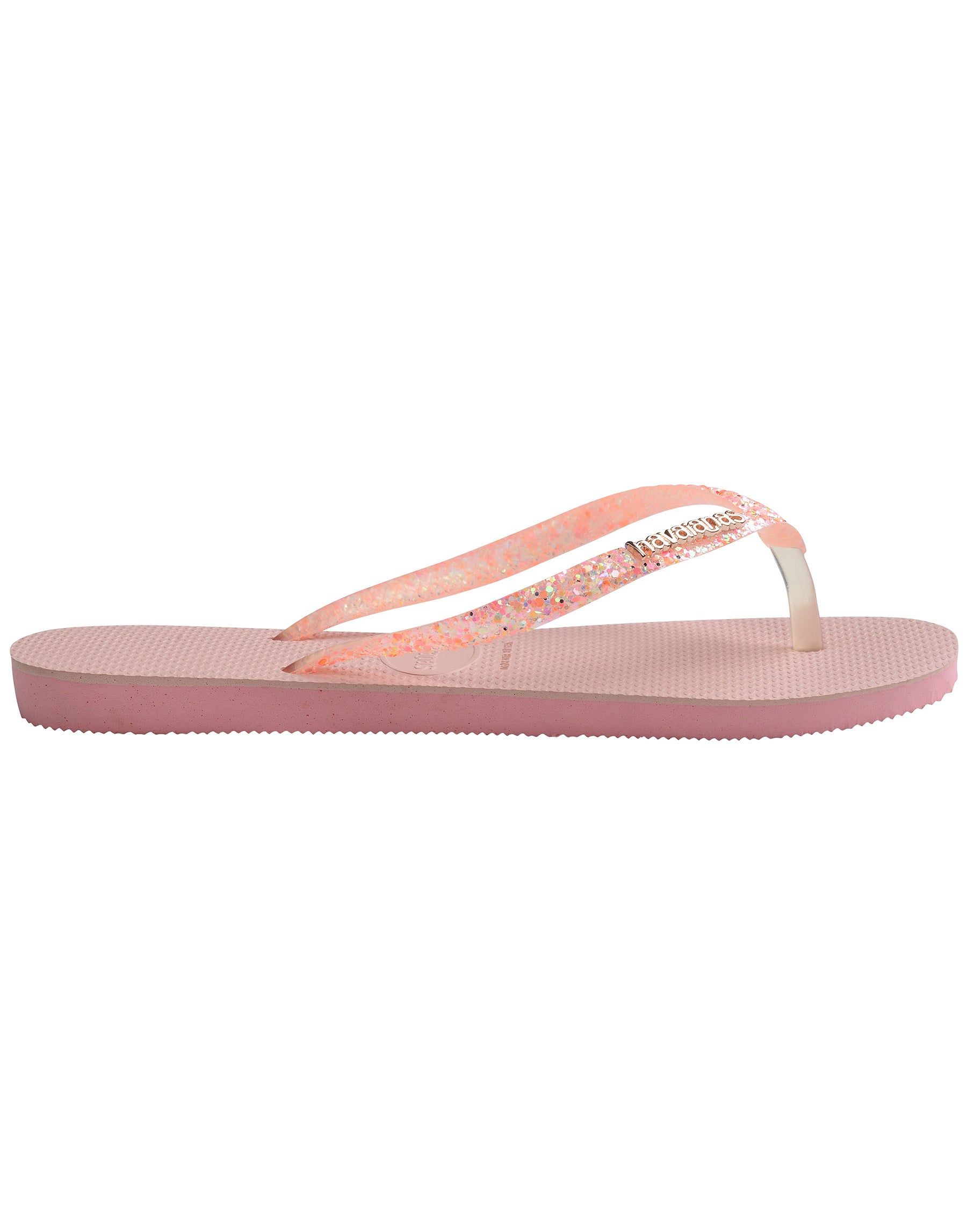 Slim Glitter Flourish Sandal by Havaianas - Macaron Pink sold by Beach Bunny product image thumbnail 3